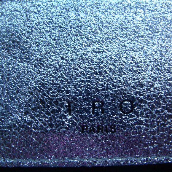 New Women's Iro Paris Credit Card Case, Silver Leather, Size 4 " X 2,8 " - Picture 4 of 7